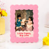 Buy Personalized Little Fights Rakhi Scallop Edged Photo Frame