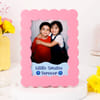 Buy Personalized Little Smiles Siblings Scallop Edged Photo Frame