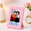 Personalized Little Smiles Siblings Scallop Edged Photo Frame