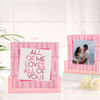 Personalized Love Blossoms Sandwich Frame Anniversary Gift Online