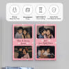 Gift Personalized Love Fight Care Fridge Magnet For Rakhi