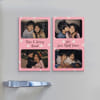 Personalized Love Fight Care Fridge Magnet For Rakhi Online