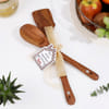 Gift Personalized Love For Cooking Wooden Kitchenware Set