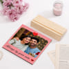 Shop Personalized Love Photo Frame with Wooden Stand
