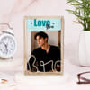 Buy Personalized Love You Bro Gold Metal Photo Frame