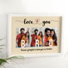 Gift Personalized Love You Bro MDF Photo Frame