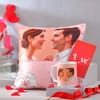 Personalized Love You Cushion And Mug Valentine's Day Gift Combo