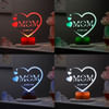 Shop Personalized Love You Mom - LED Lamp - Wooden Finish Base