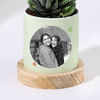 Gift Personalized Lucky Vibes - Haworthia Succulent With Planter For Mom