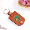 Shop Personalized Magical Crest Memory Leather Keychain