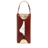 Buy Personalized Maroon Vegan Leather Tissue Box