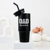 Personalized Matte Black Tumbler for Father's Day