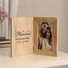 Personalized Memories We Keep Wooden Book Frame