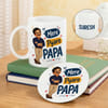 Personalized Mere Pyaare Papa Mug & Coaster Duo