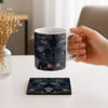 Buy Personalized Midnight Floral Notebook and Mug Hamper