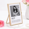 Gift Personalized Mom's Gold Photo Frame