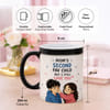Gift Personalized Mom's Second Fav Child Mug for Rakhi
