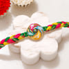 Gift Personalized Money Planter with Swirl Rakhi Combo