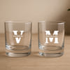 Personalized Monogram Whiskey Glass Set - Set of 2