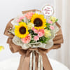 Buy Personalized Mother's Day Floral Bouquet & Yellow Oval Frame