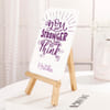 Gift Personalized Motivational Quote Plaque | Same Day Delivery | Purple Tabletop Inspiration Sign with W