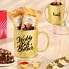 Personalized Mug and Mithai Bhai Dooj Gift Set