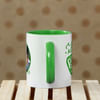Shop Personalized Mug with Green Handle