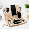 Gift Personalized Multi-compartment Wooden Desk Organiser