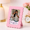 Personalized My Favourite Duo Pink Scallop Edged Photo Frame