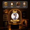 Gift Personalized My First Hero LED Lamp for Dad