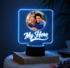 Personalized My Hero Led Photo Lamp for Father's Day