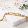 Gift Personalized Name Gold Bracelet for Father's Day