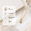 Gift Personalized Oval Initial Pendant for Mother's Day