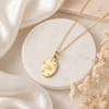 Personalized Oval Pendant with Star for Mother's Day