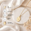 Gift Personalized Oval Pendant with Star Necklace