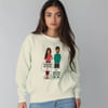 Gift Personalized Partner In Crime Sweatshirts For Siblings - Off-White