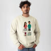 Shop Personalized Partner In Crime Sweatshirts For Siblings - Off-White