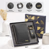 Gift Personalized Passport Holder & Keychain Set for Him