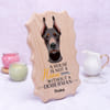 Gift Personalized Pet Lover Wooden Photo Frame (Doberman)