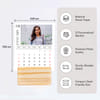 Gift Personalized Photo Desk Calendar With Wooden Base