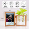 Gift Personalized Photo Frame For Family With Money Plant