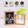 Gift Personalized Photo Frame with Money Plant for Dads