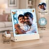 Gift Personalized Photo Frame with Wooden Stand