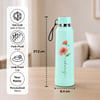 Gift Personalized Pink Gerbera Stainless Steel Water Bottle