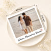 Gift Personalized Poloroid with Mini Flower Vase Fridge Magnet