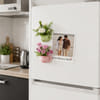 Buy Personalized Poloroid with Mini Flower Vase Fridge Magnet