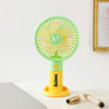 Buy Personalized Portable Hand Fan - Green And Yellow