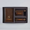 Shop Personalized Premium Passport Cover With Luggage Tag And Keychain - Brown