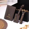 Personalized Premium Passport Cover With Luggage Tag And Keychain - Brown Online
