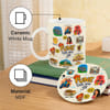 Gift Personalized Pune Coffee Mug and Coaster Combo
